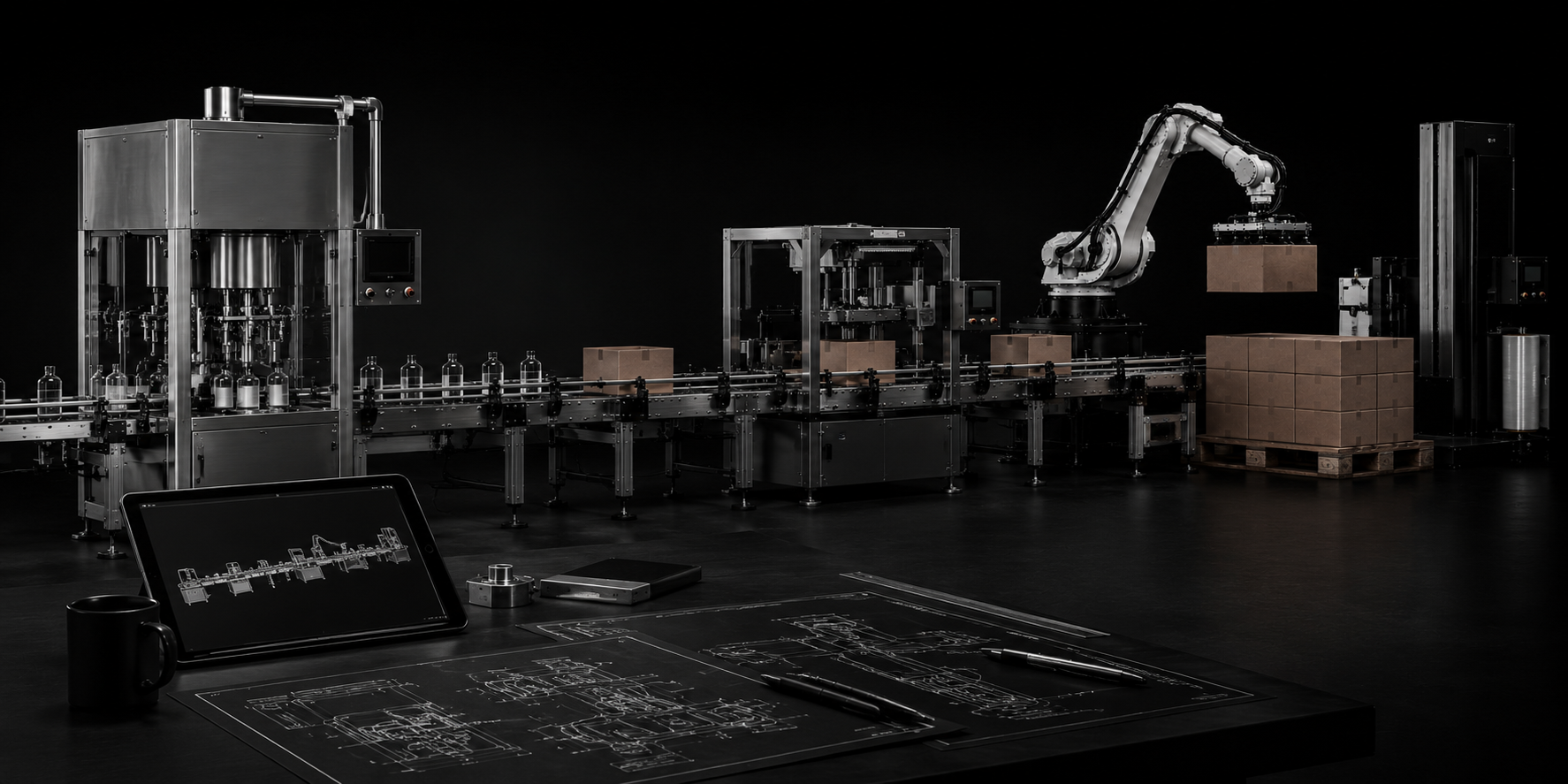 LineMatic engineering and packaging line workspace